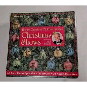 VTG Old Time Radio CHRISTMAS SHOWS 20 Cassettes Andy Williams 60 Episodes